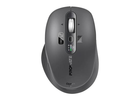 Promate SamoTri Tri-Connect Wireless Mouse with Rechargeable Battery, 2.4G and Dual BT Connectivity